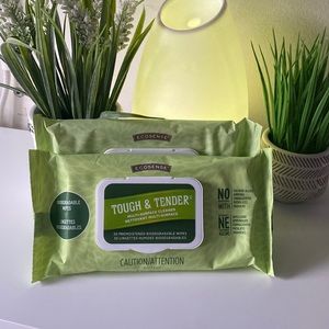 NEW Melaleuca Tough & Tender® Wipes 2–Pack Lot Biodegradeable